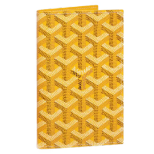 Goyard Grenelle Passport Cover Yellow