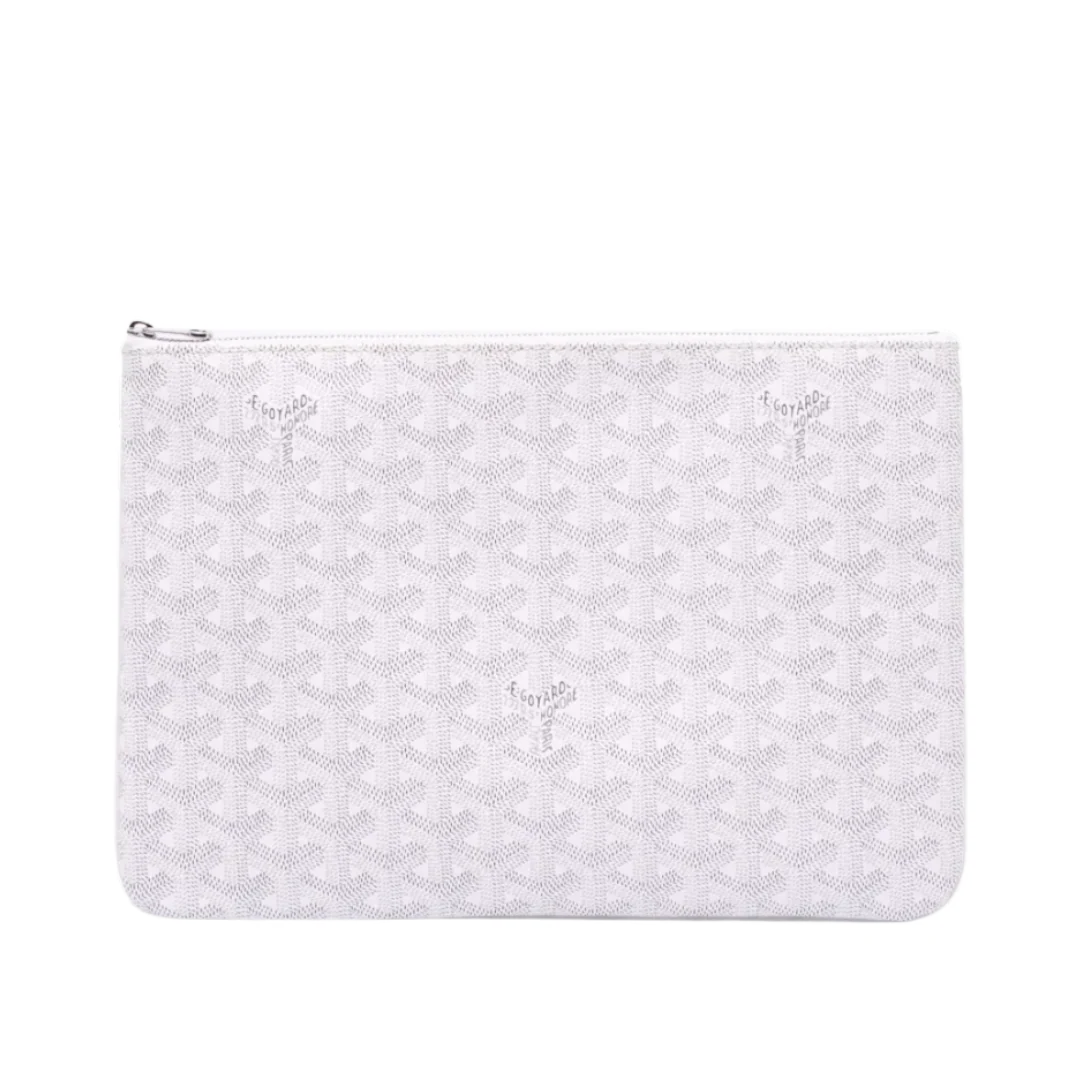 Goyard Senat MM Underarm Bag White