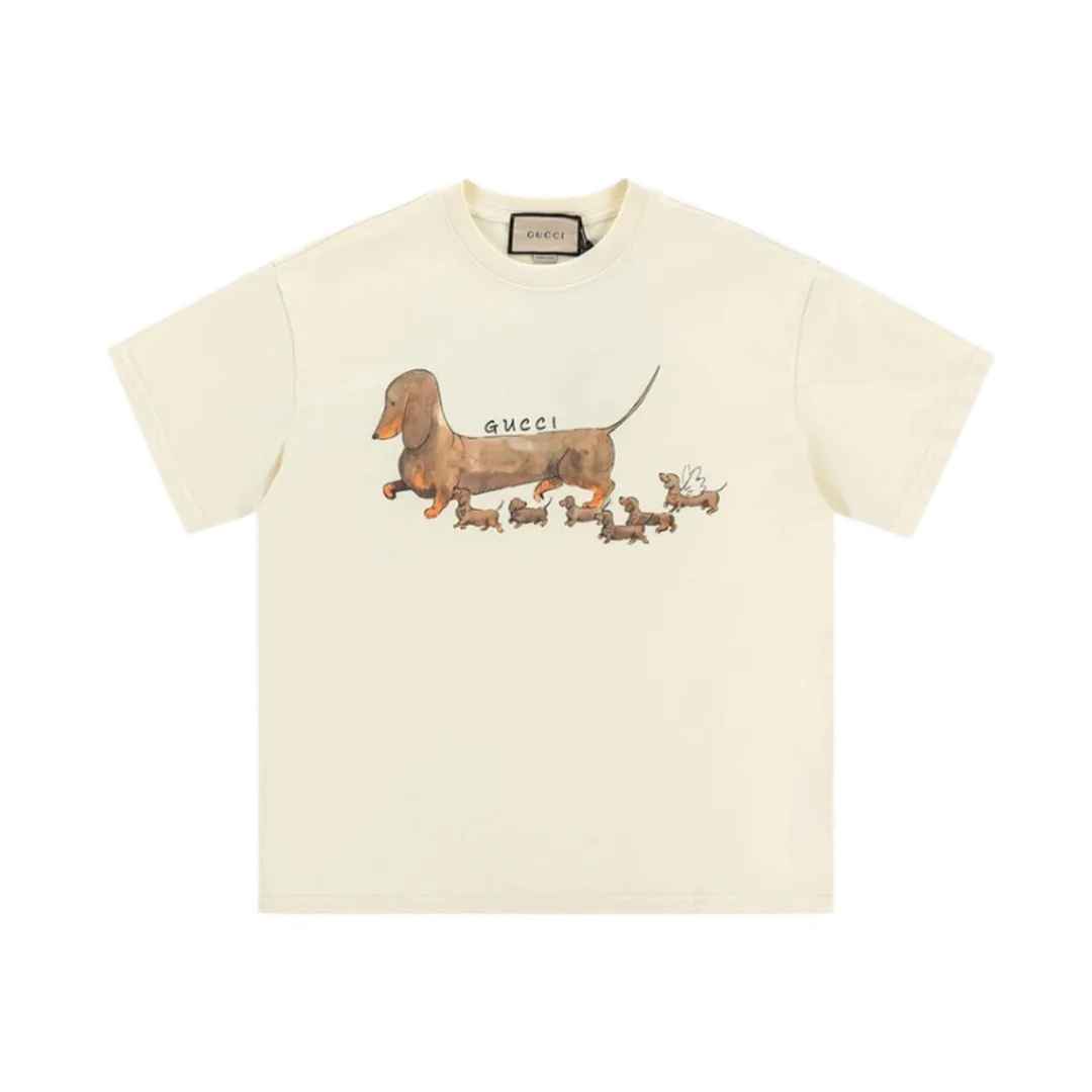 Gucci Dog T-Shirt Beige