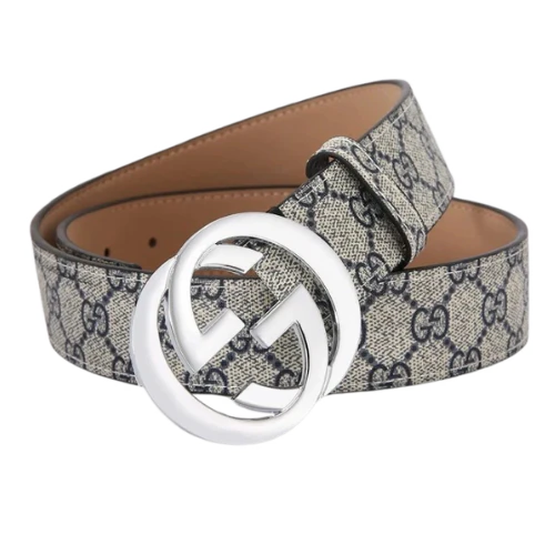 Gucci GG Belt Sand Silver