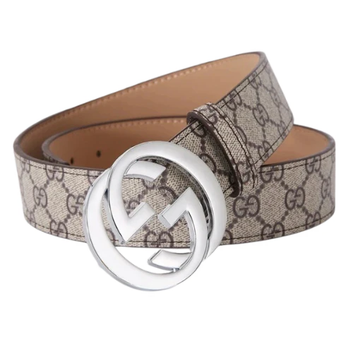 Gucci GG Belt Sand Silver