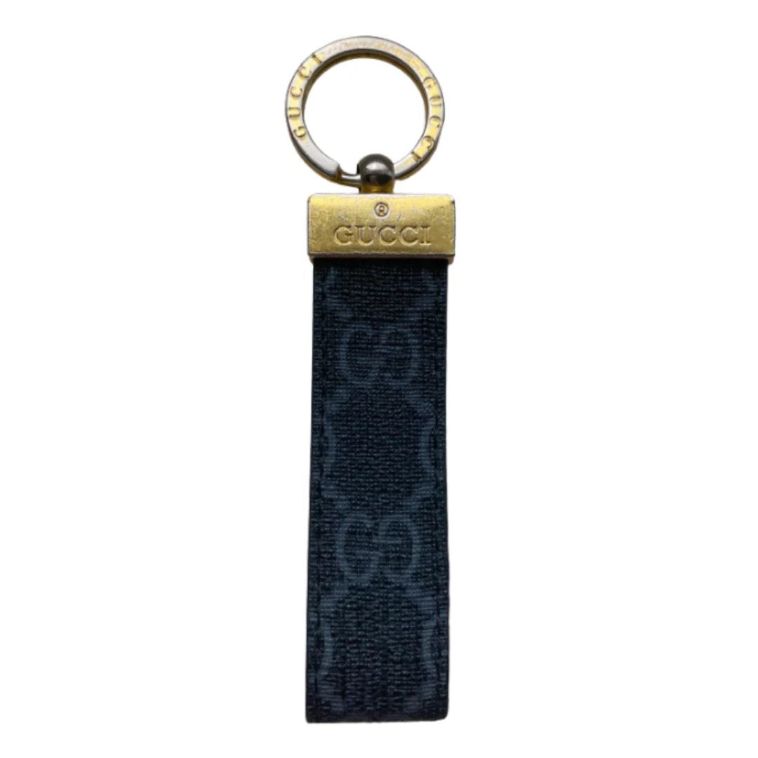 Gucci GG Keychain Black & Gold