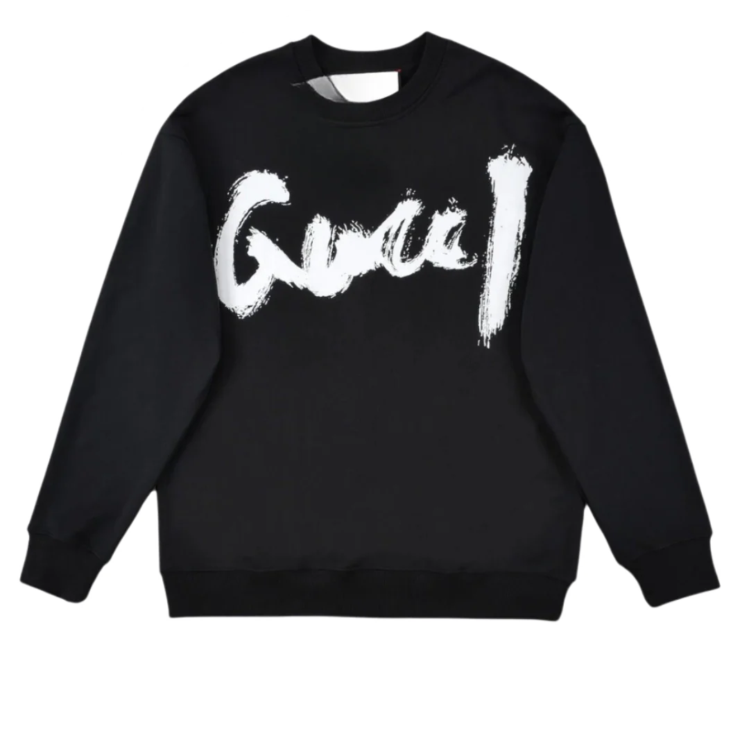 Gucci GG Print Sweater Black White