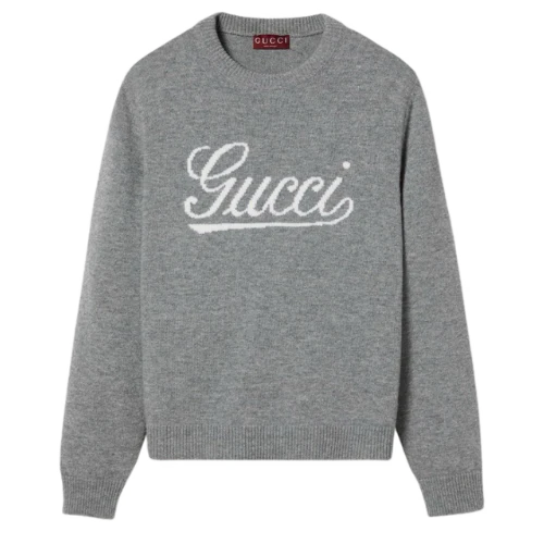 Gucci GG Sweater Grey White