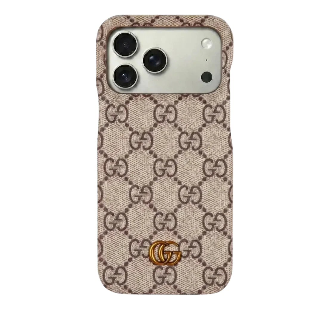 Gucci Iphone Phone Case Brown