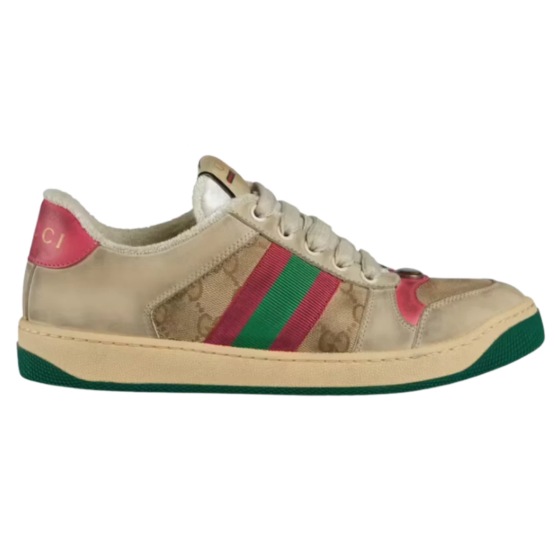Gucci Screener GG Canvas Beige & Green