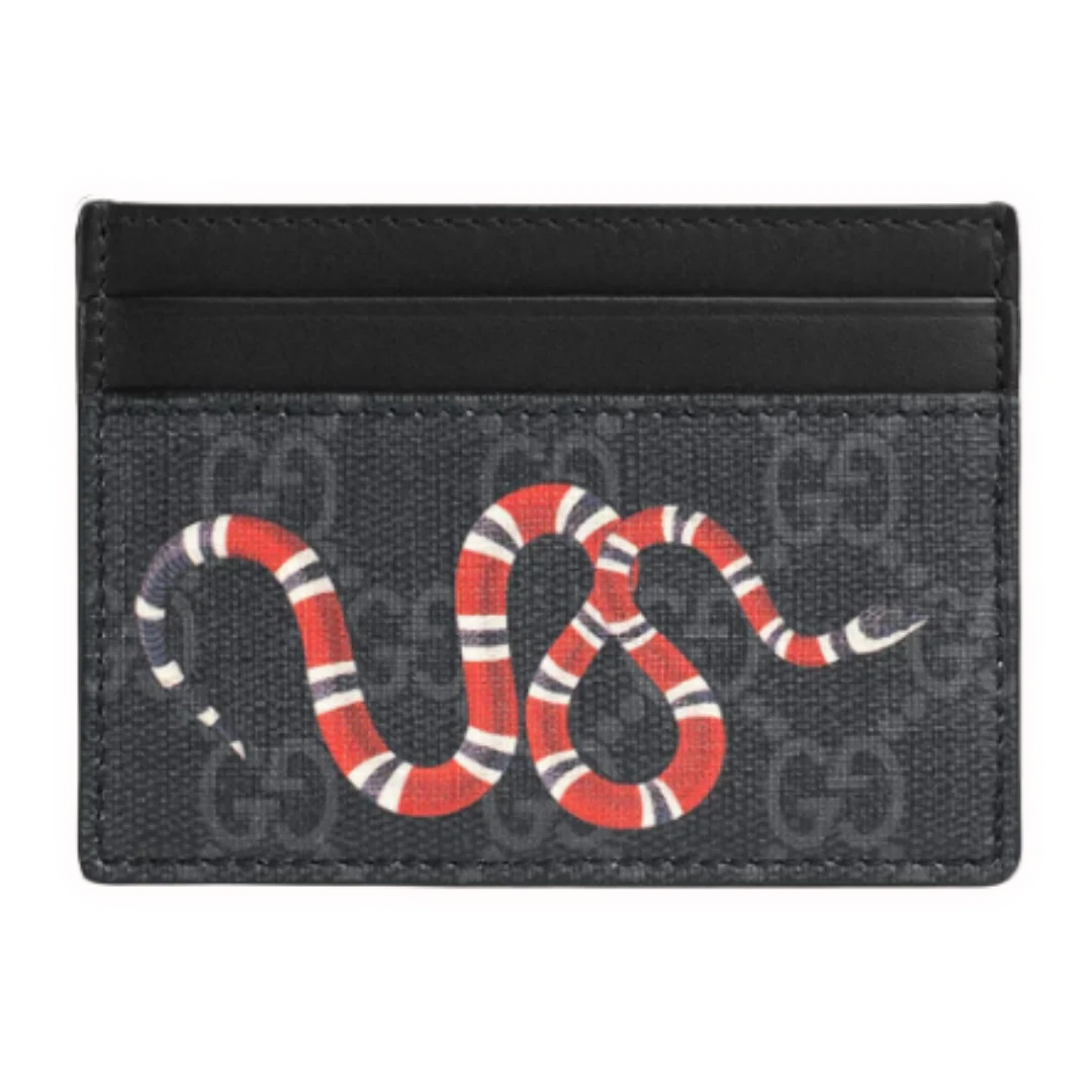 Gucci Snake Cardholder Black