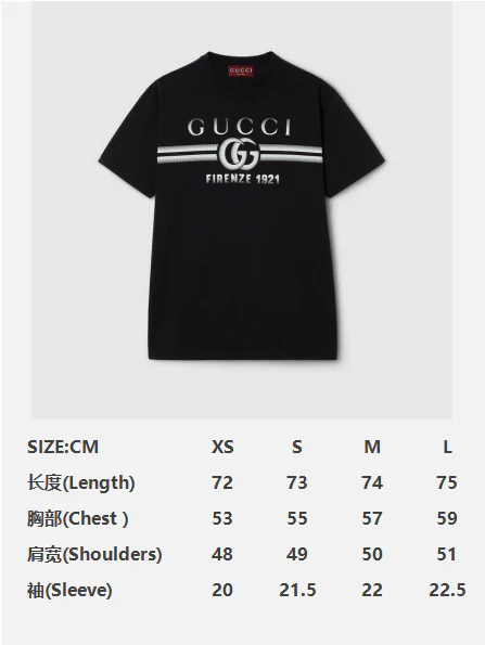 Gucci T Shirt Firenze 1921 Black - Image 2