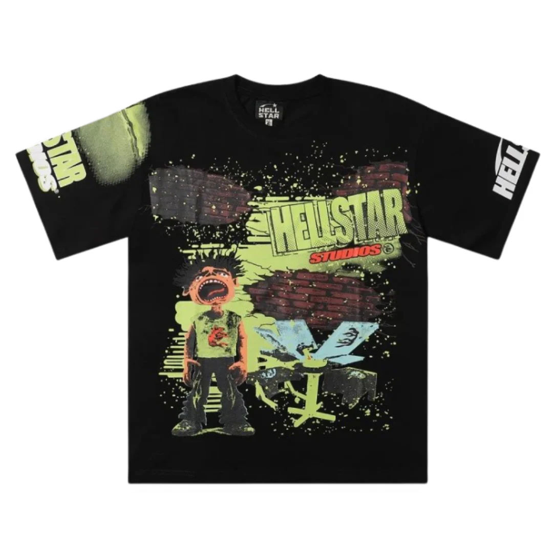 Hellstar Brick Wall T-Shirt Black