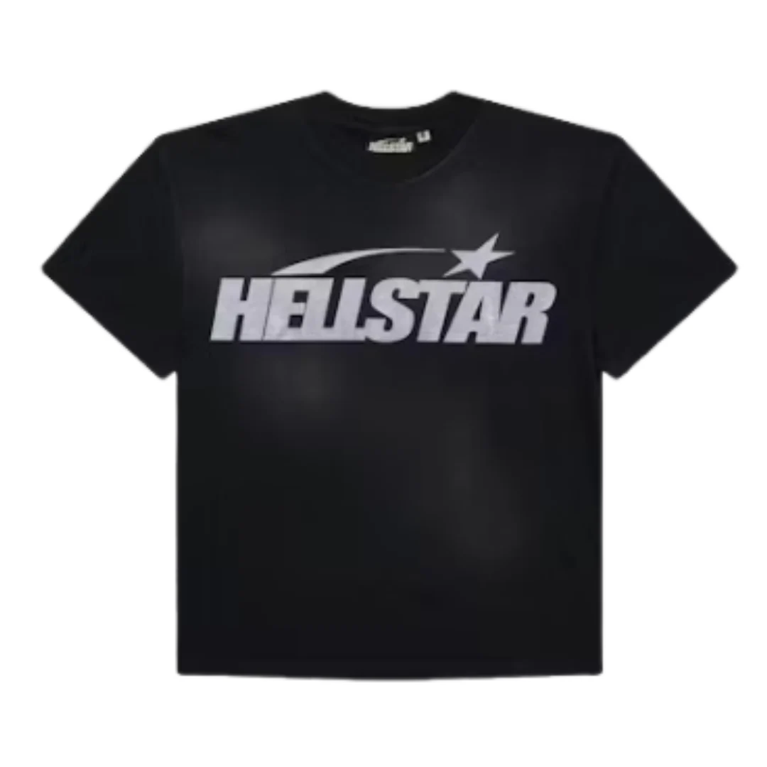 Hellstar Classic Glitter Logo T-Shirt Black