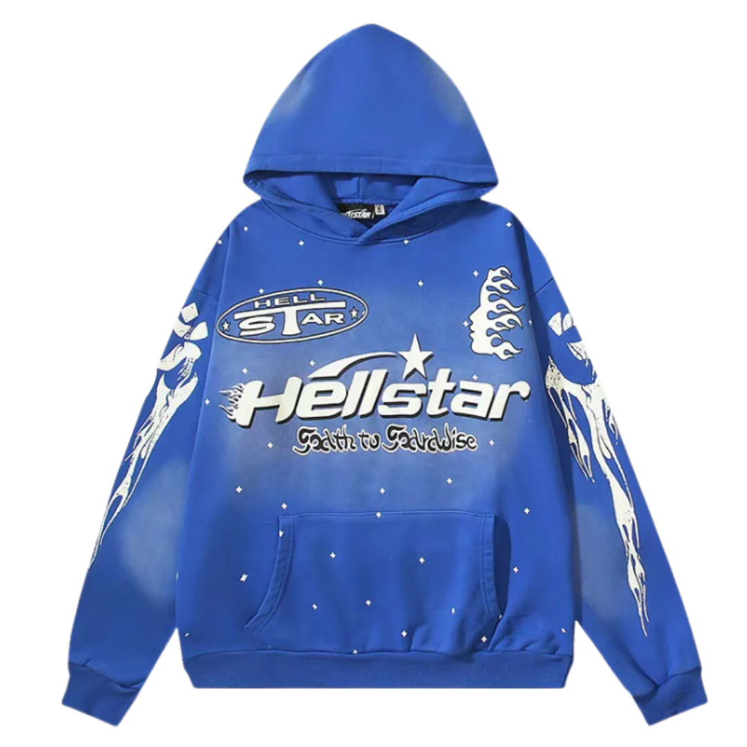 Hellstar Hoodie Blue