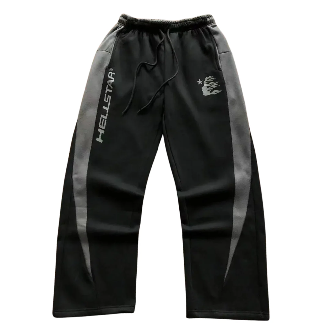 Hellstar Open Leg Jogger Black & Dark Grey