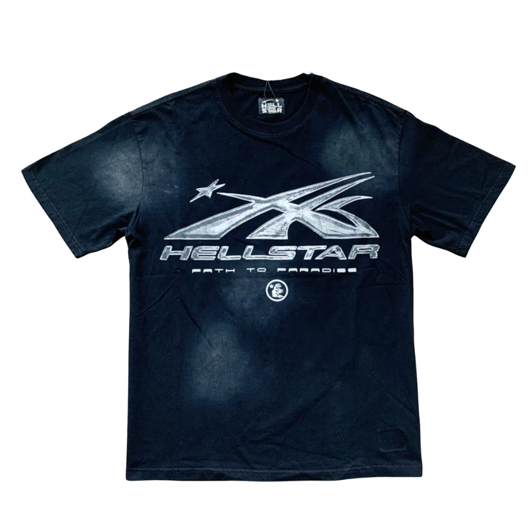 Hellstar Star T-Shirt Washed Black