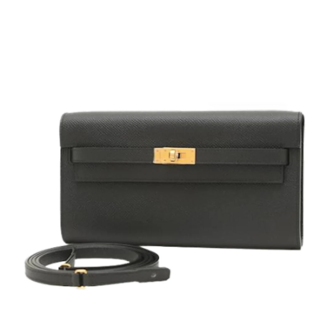 Hermes Kelly To Go Handbag Black