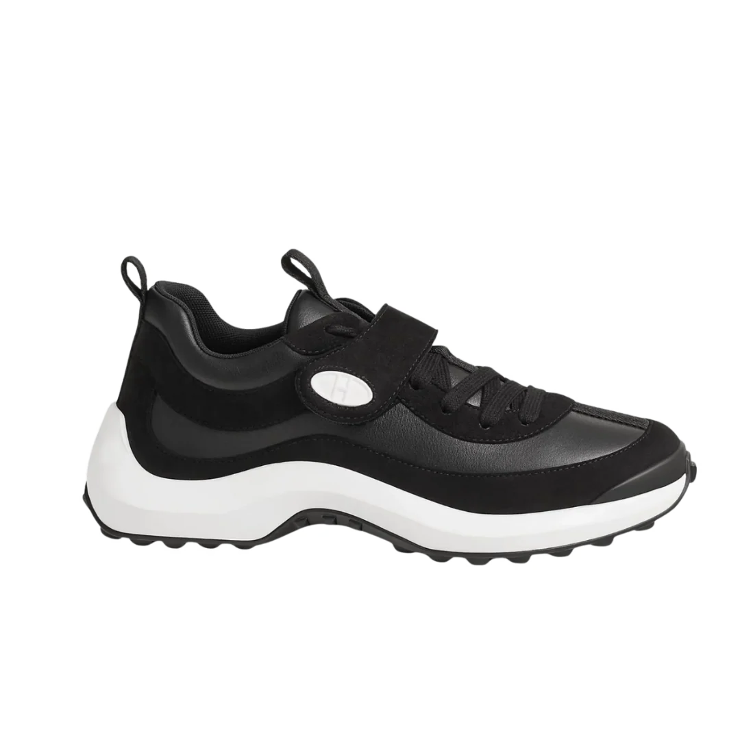 Hermes Loop Sneakers Black white