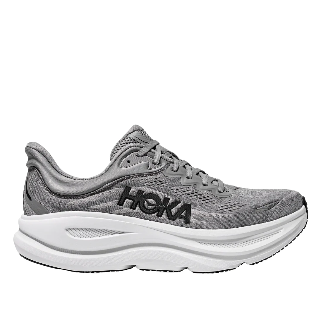 Hoka Bondi 9 Grey & White