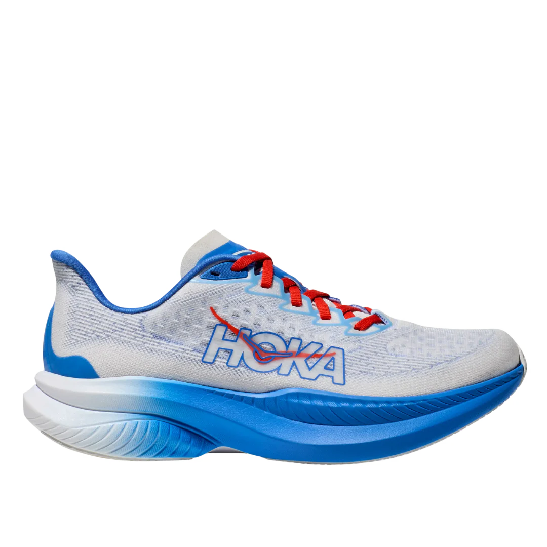 Hoka Mach 6 White & Blue