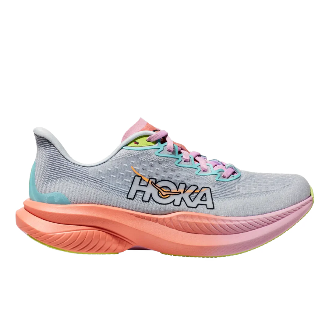 Hoka Mach 6 White & Orange