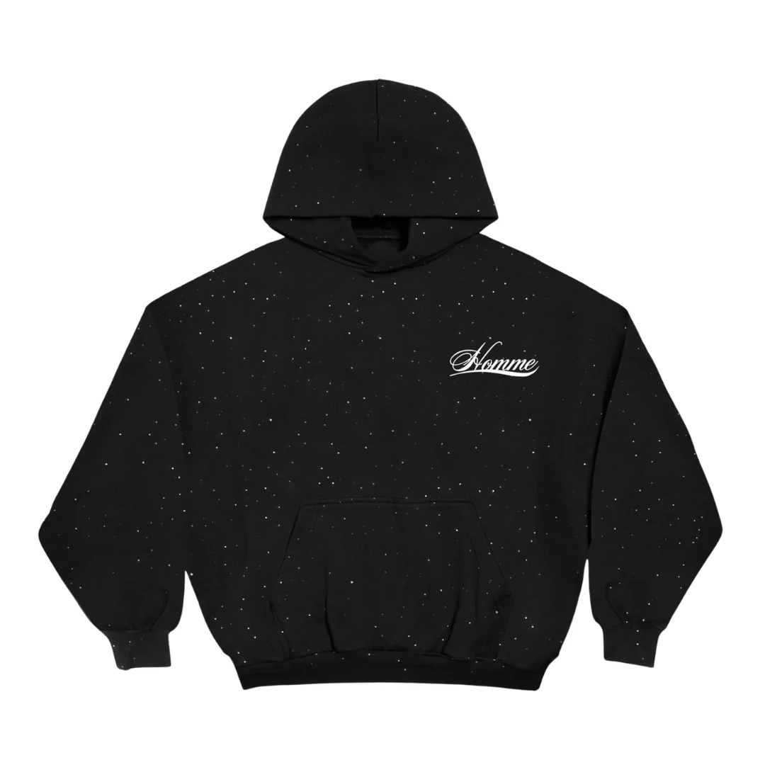 Homme Star Hoodie Black