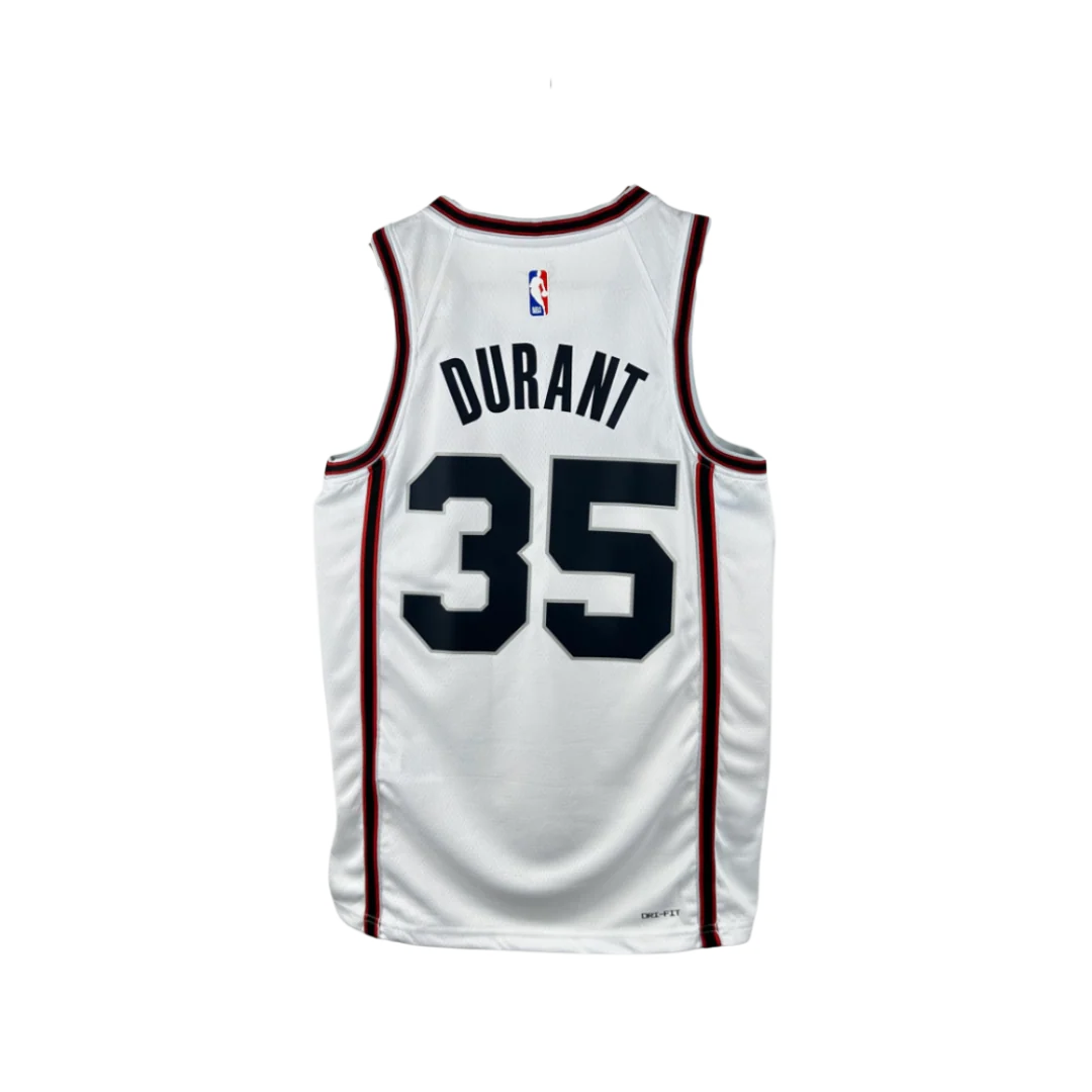 Houston Rockets DURANT Jersey White Number 35 2024