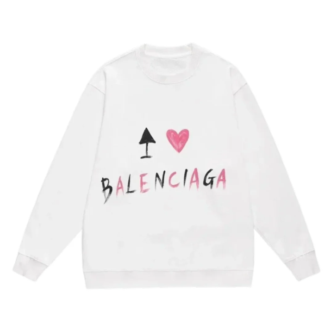 I Love Balenciaga Sweater White