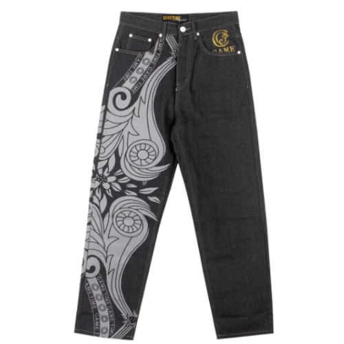 Japanese Denim Dragon Print