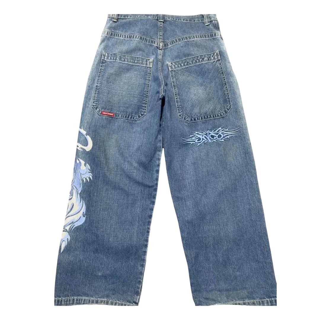 JNCO Panther Baggy Jeans Blue