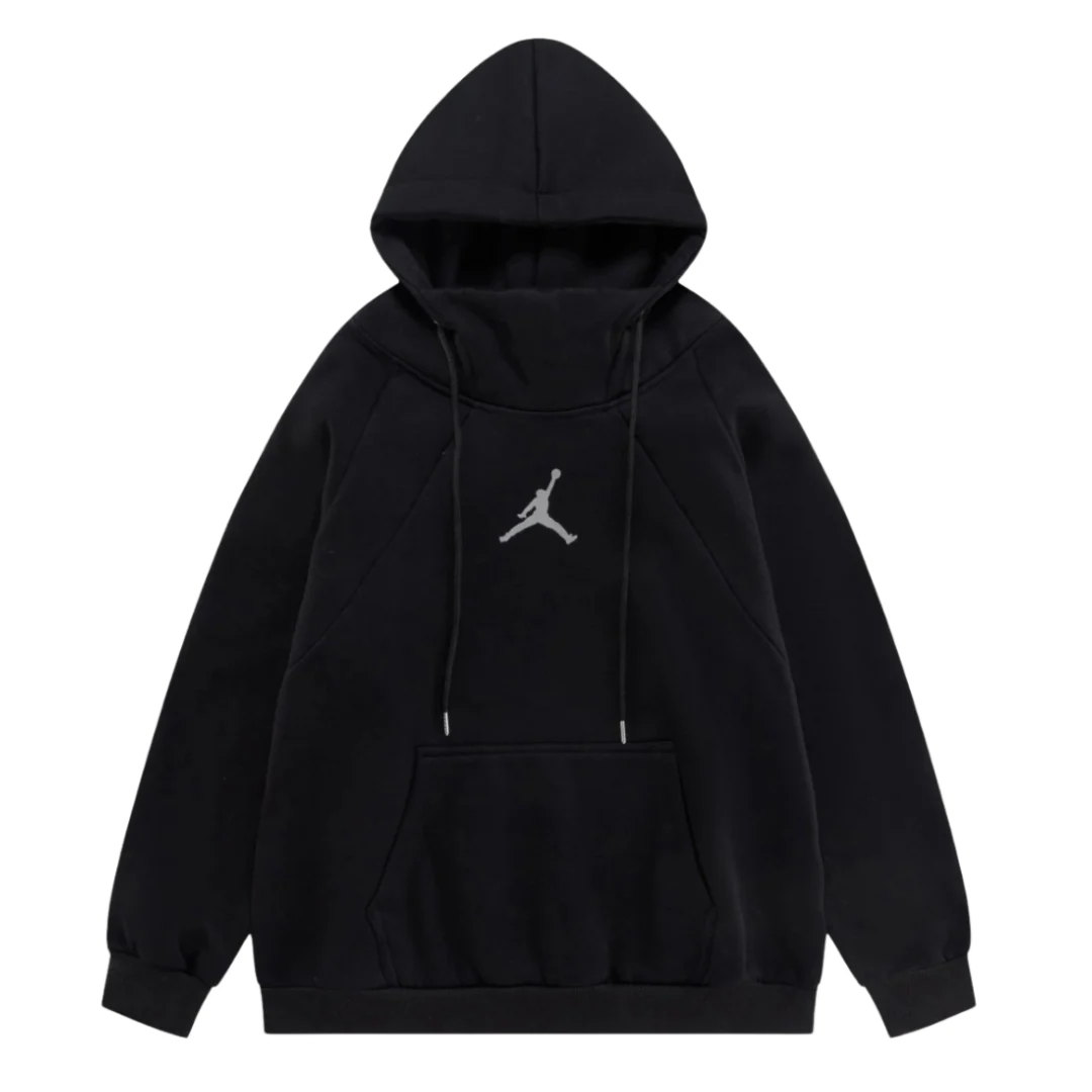 Jordan Grey Icon Hoodie Black
