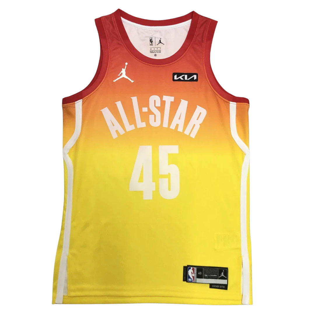 Jordan NBA Allstars 2023 Donovan Mitchell Jersey Yellow