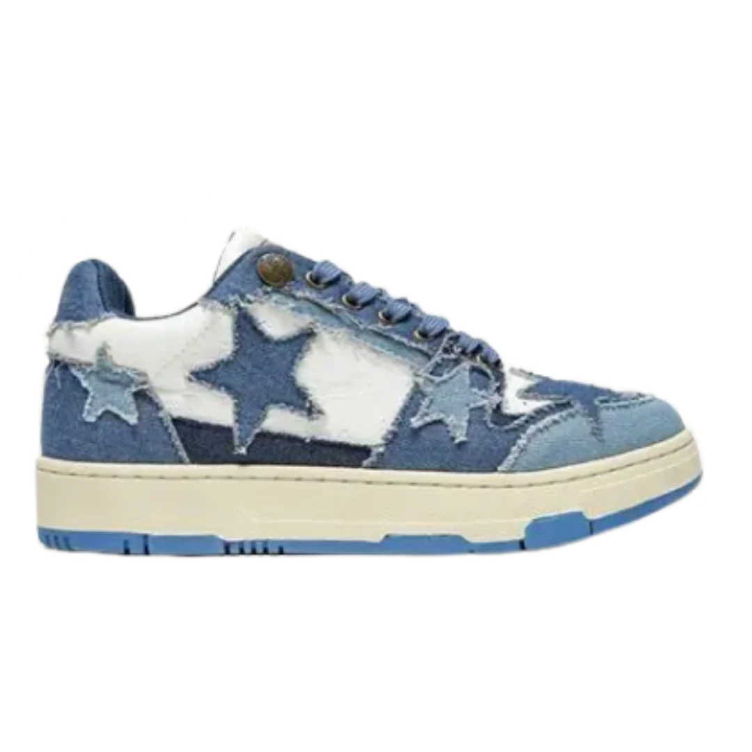 Kaalixto Jeans Blue Skateboarding Sneaker