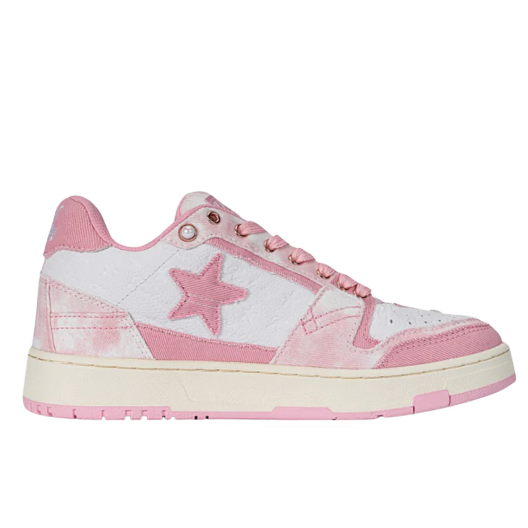 KAALIXTO Skateboarding Mid 'Pink Cloud Stars' Sneaker