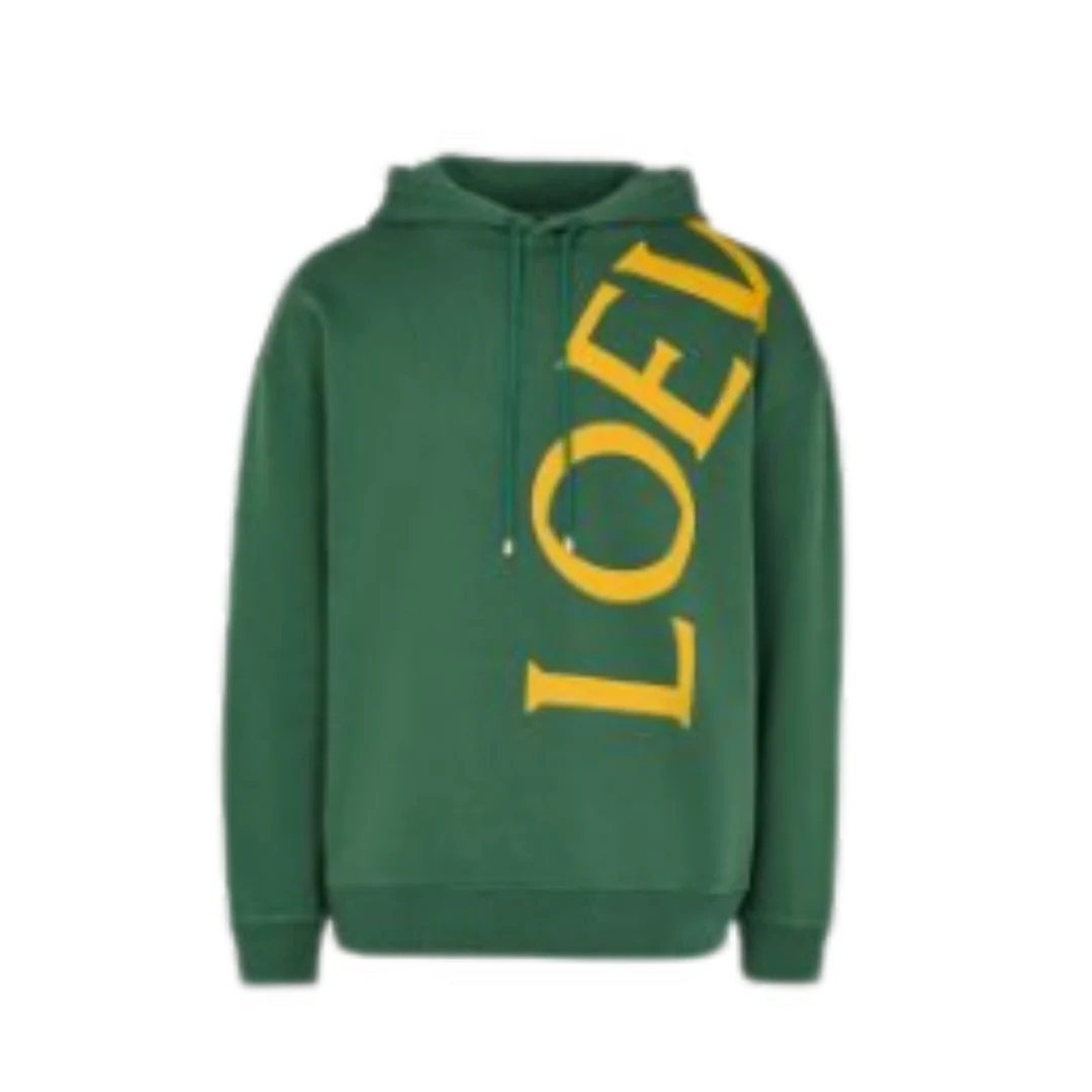 Loewe Hoodie Green Yellow