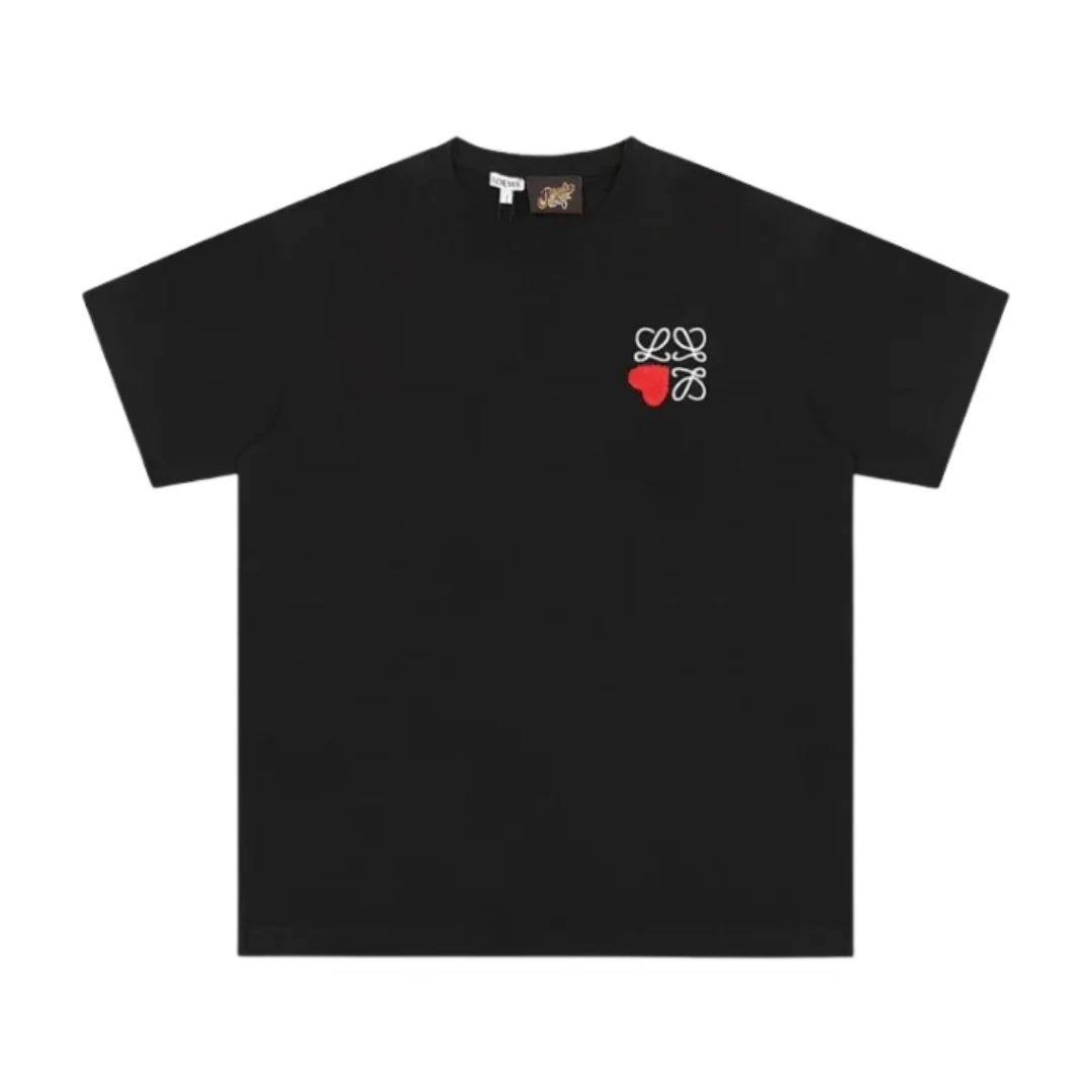 Loewe Little Heart Flower T-Shirt Black