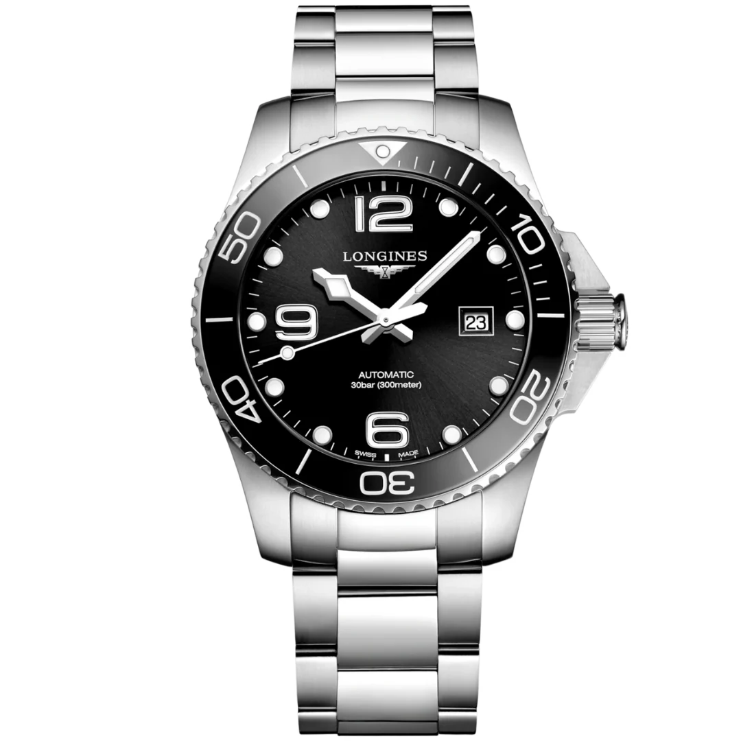 Longines HydroConquest 41mm Black Steel (High Quality)