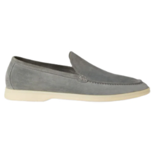 Loro Piana Mokassin Summer Walk Gull Grey
