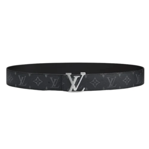 Louis Vuitton Belt Black Silver