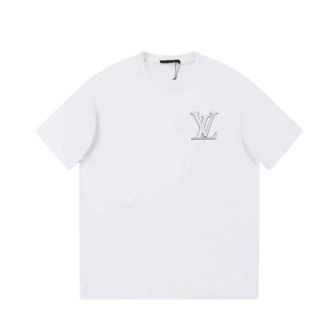 Louis Vuitton Big LV Chest-Print T-Shirt White