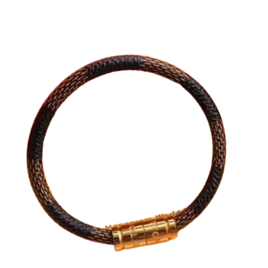 Louis Vuitton Bracelet Brown & Gold
