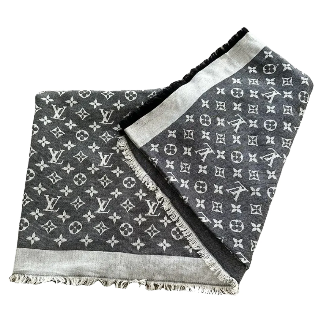Louis Vuitton Cashmere Scarf Grey