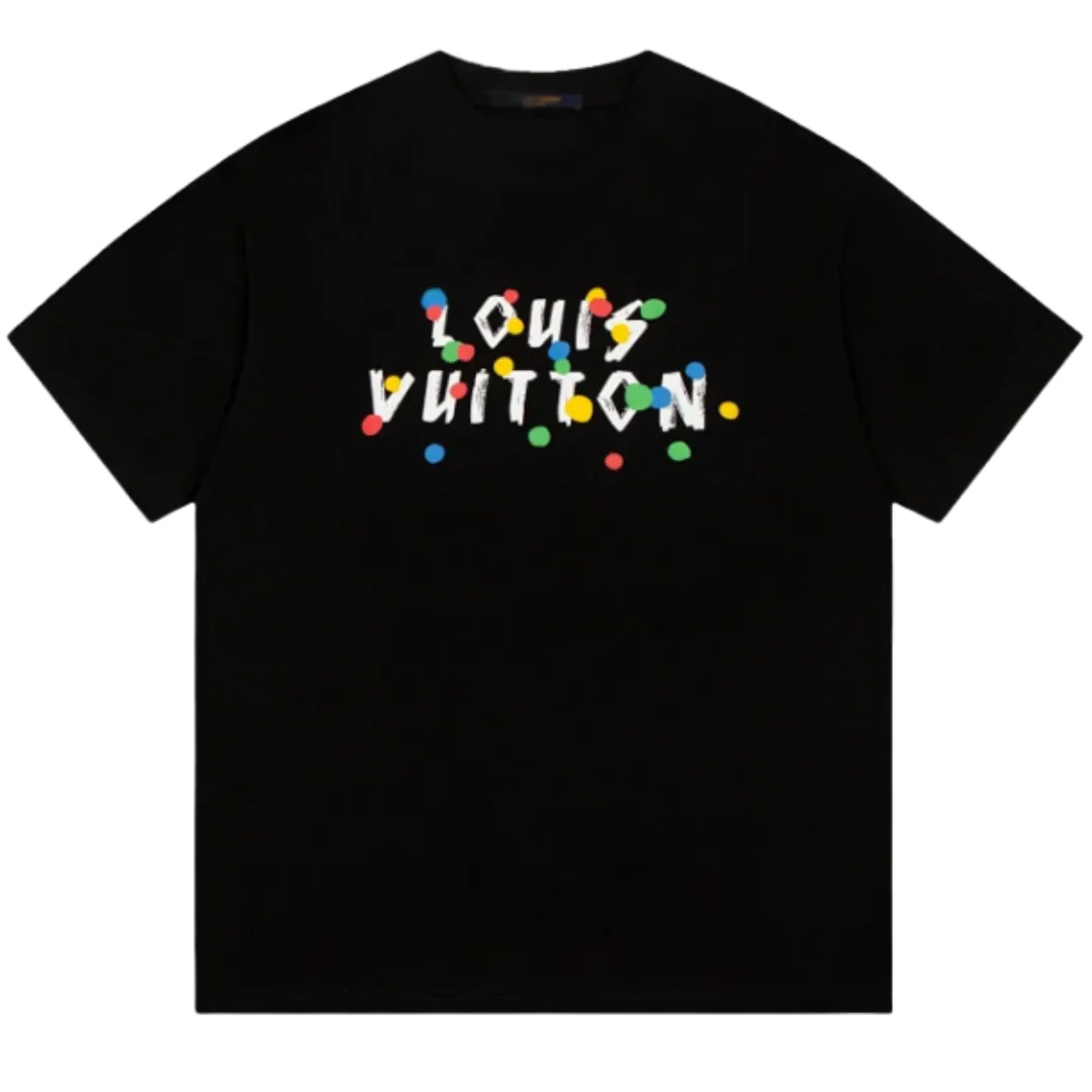 Louis Vuitton Colored Balls T-Shirt Black