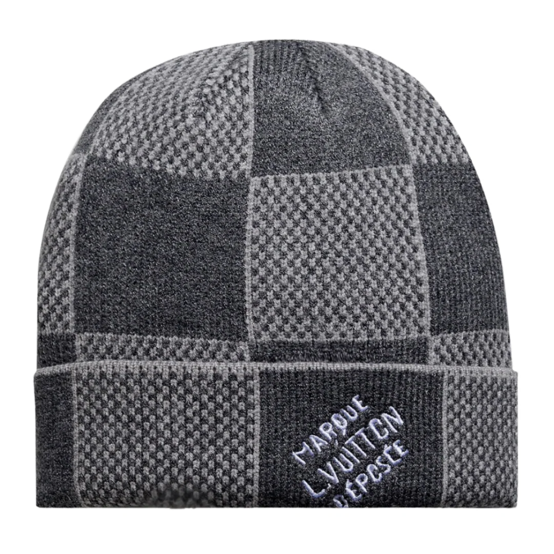 Louis Vuitton Damier Heritage Beanie Grey