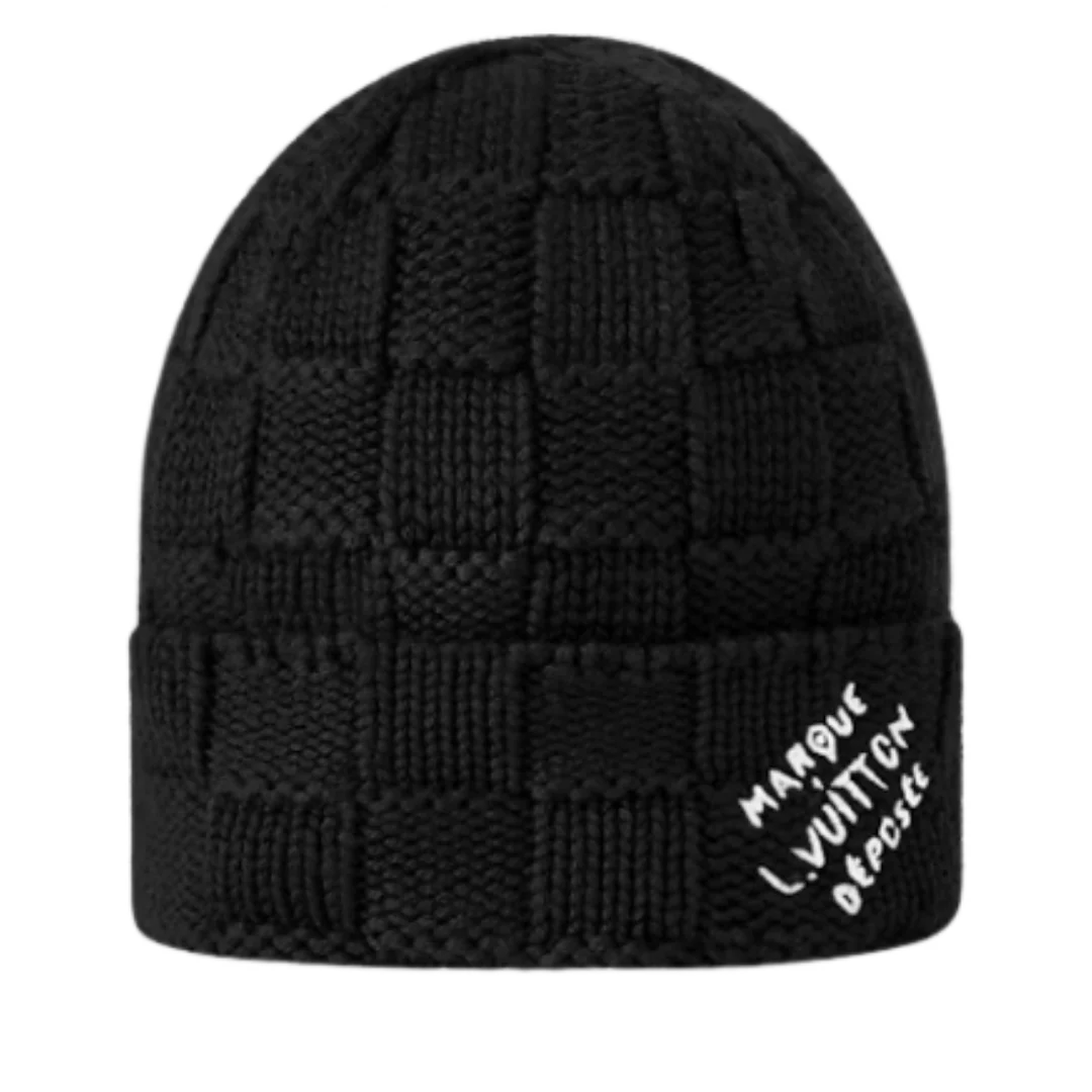 Louis Vuitton Damier Snug Beanie Black