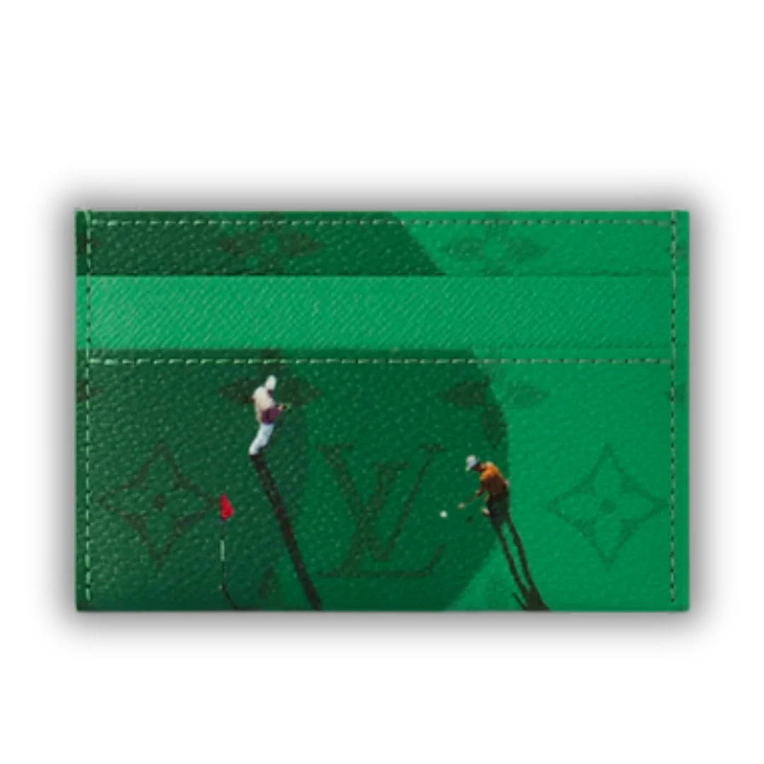 Louis Vuitton Golf Double Cardholder Green