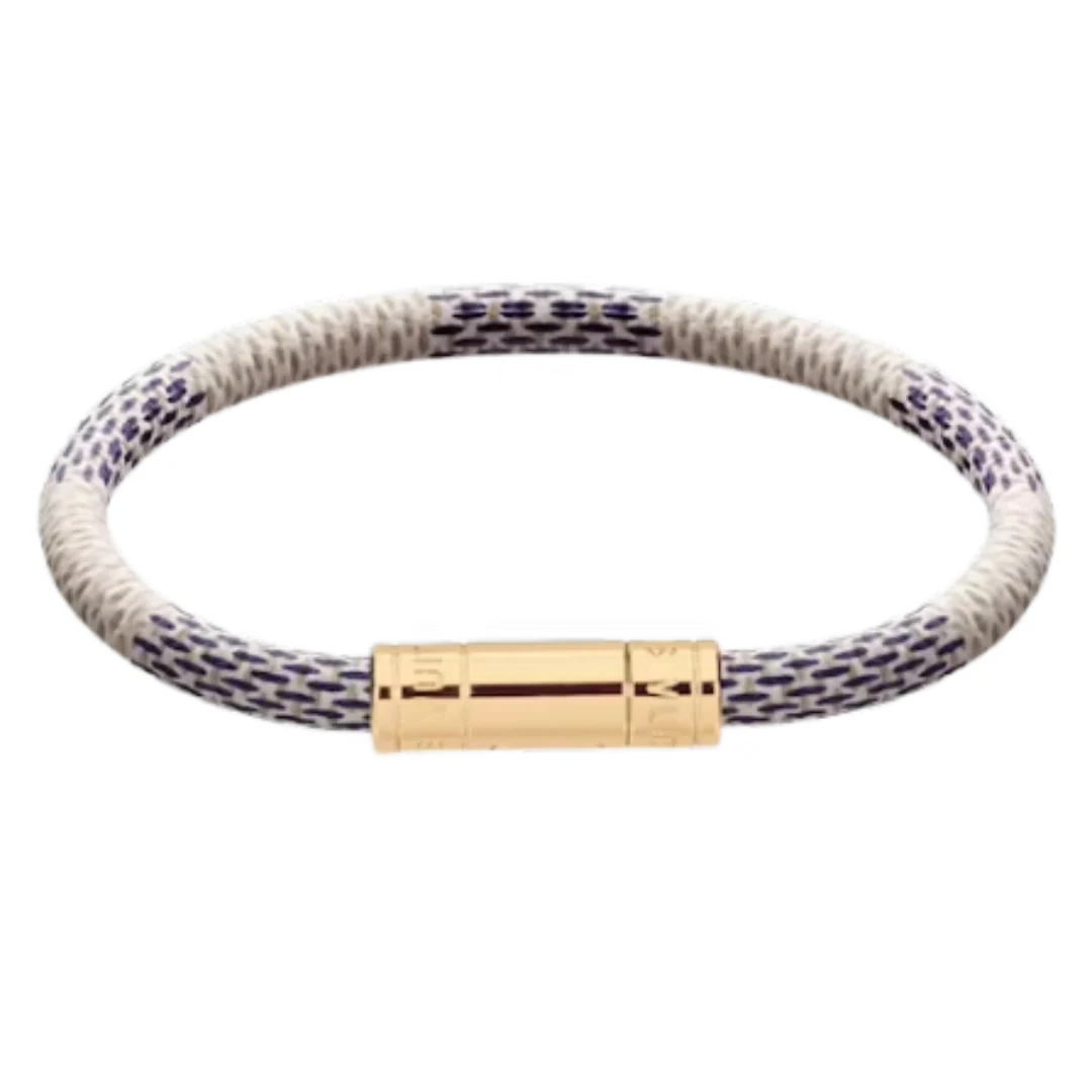 Louis Vuitton Keep It Bracelet Damier Azure Blue & White