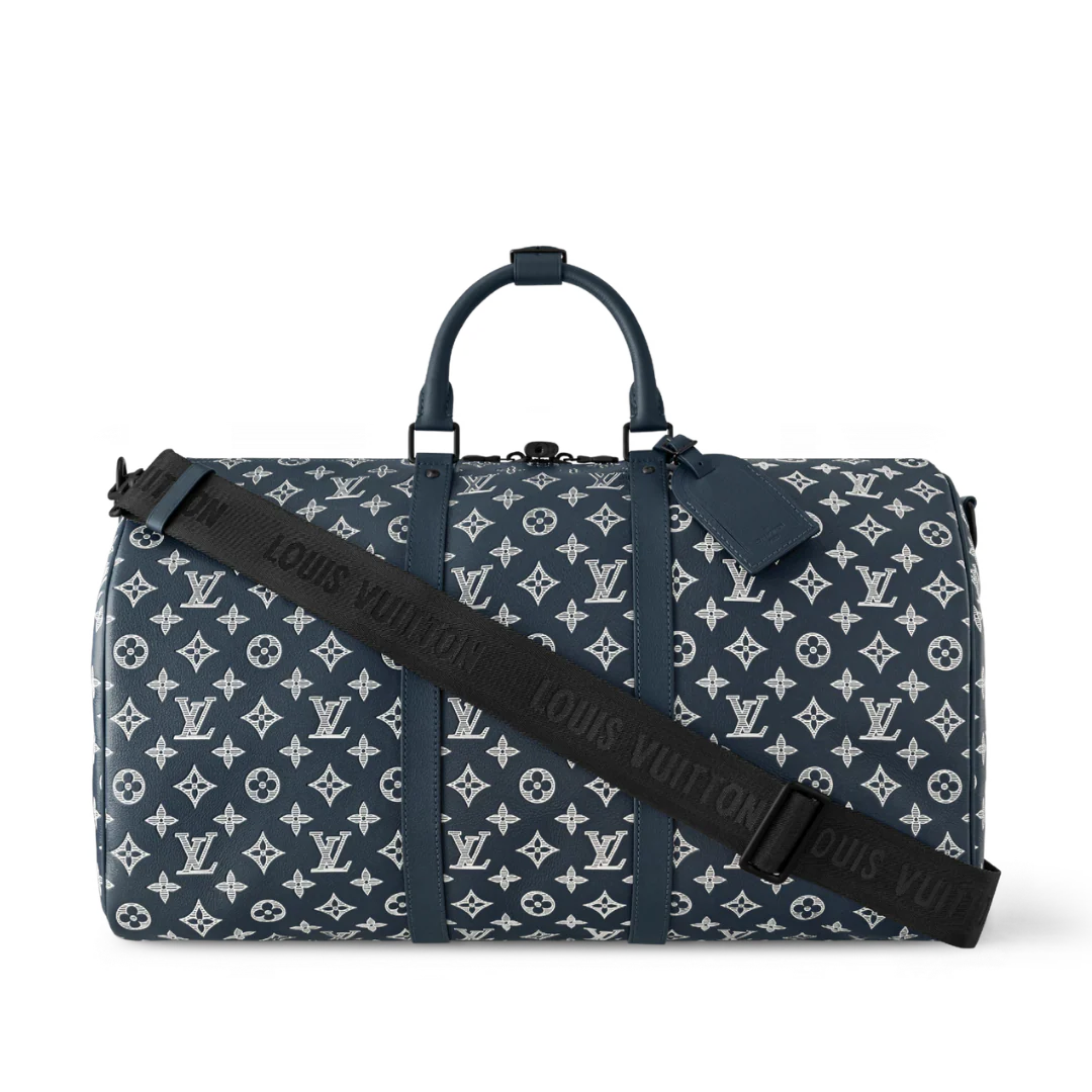 Louis Vuitton Keepall 50 Bag Blue
