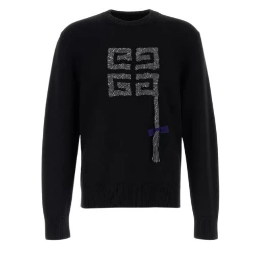 Givenchy 3D Knit Sweater Black