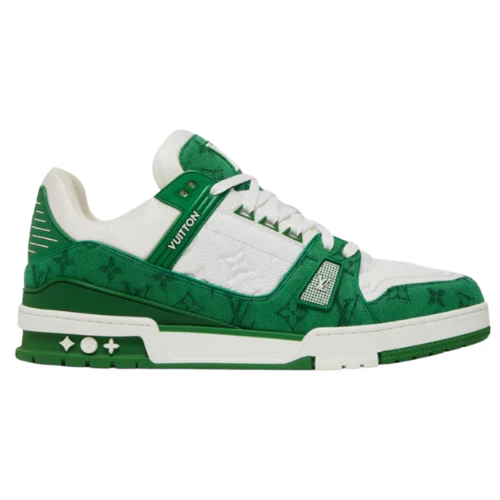 Louis Vuitton (LV) Trainer Low Green Monogram