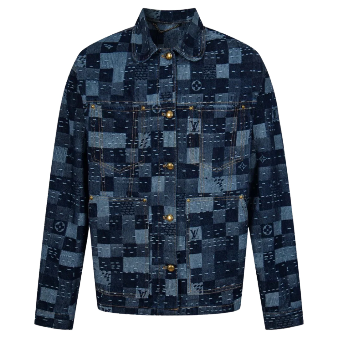 Louis Vuitton Monogramm Jeans Jacket Blue