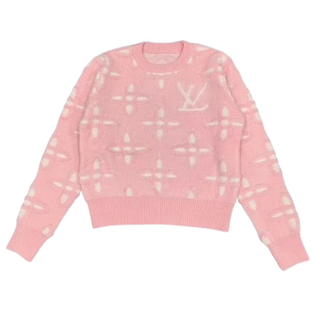 Louis Vuitton Monogramm Knit Sweater Pink