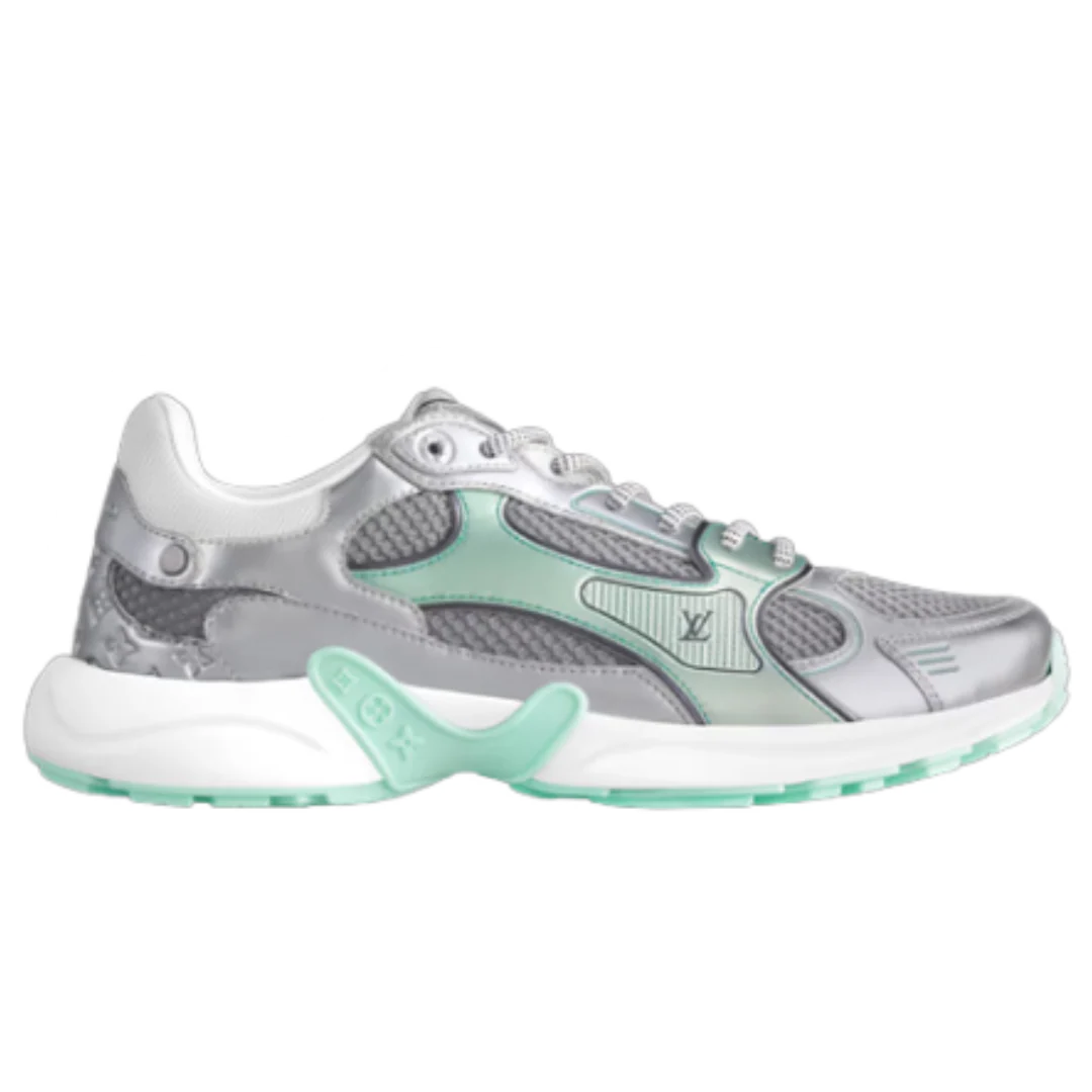 Louis Vuitton Olympia Sneaker Silver & Green